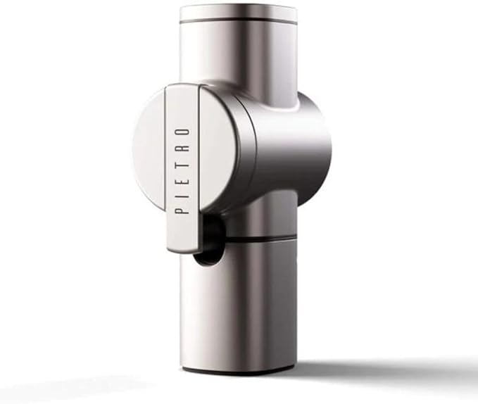 Pietro Manual Coffee Grinder - Made in Italy - By Fiorenzato (Silver)
