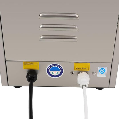 4 IN 1 Commercial Hot Water Machine, 110V/2300W Coffee Milk Foam Maker, 12L/3.17gal/H Steam Water Boiling Machine, Electric Foam Machine for Coffee Bubble Tea Milk Tea