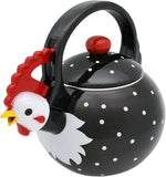 Load image into Gallery viewer, Whistling Tea Kettle for Stove Top Enamel on Steel Teakettle, Supreme Housewares Rooster Design Teapot Water Kettle Cute Kitchen Accessories Teteras (1.6 Quart, Rooster)