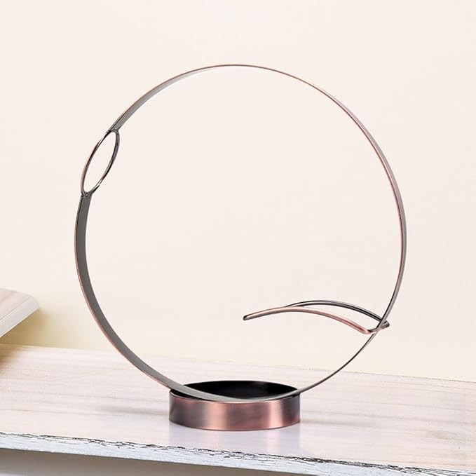 Metal Single Tabletop Wine Rack – Freestanding Countertop Decorative Wine Bottle Holder, Unique Wine Gifts and Accessories for Wine Lovers (2PCS Oil Rubbed Bronze)