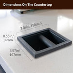Load image into Gallery viewer, watchget Espresso Knock Box - Built-in Stainless Steel and Silicone Coffee Knock Box Chute, Detachable Rubber Rod, Square Bottomless Waste Bin for Coffee Grounds