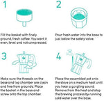 Load image into Gallery viewer, Coffee Gator Moka Pot - 6 Cup, 12oz Stovetop Espresso Maker - Classic Italian and Cuban Coffee Percolator w/ 2 Stainless-Steel Cups – Matte Grey Aluminum, 360ml