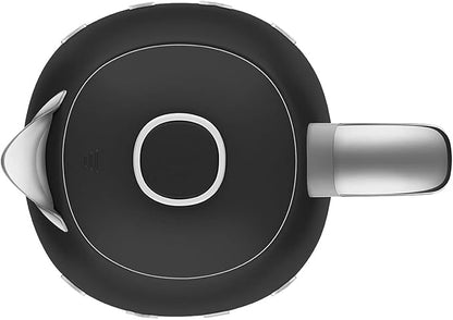 SMEG 50's Retro Style Electric Water Kettle with Automatic Shutoff, Removable Base, and Water Indicator, KLF03BLMUS, Matte Black