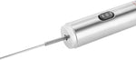 Load image into Gallery viewer, Rosle 12961 Stainless Steel Dual Speed Electric Liquid Frother Whisk with Round Handle 10.5 in, Silver