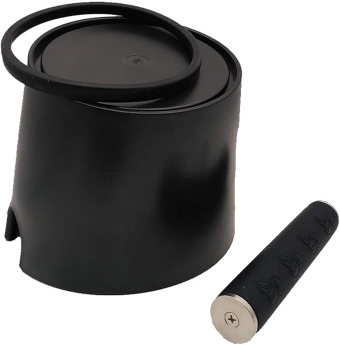 Coffee Knock Box, 4.8in Barista Style Espresso Grounds Knock Box with Removable Heavy-Duty Metal Knock Bar and Shock- Absorbent Durable and Non-Slip Base for Espresso Maker Accessories, Easy to Clean