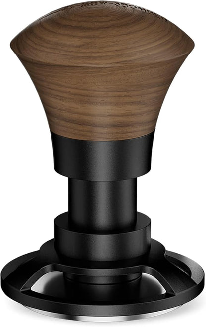 MHW-3BOMBER 58.35mm Espresso Tamper - 30lbs Coffee Tamper with Sound Feedback for Barista, Walnut Tamper Tool Espresso Hand Tamper with 3 Spring Loaded Fits 58mm Portafilter, Thread Base, T5164T-OS