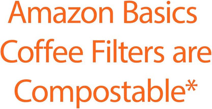 Amazon Basics Number 4 Cone Coffee Filters for 8-12 Cup Coffee Makers, White, 100 Count