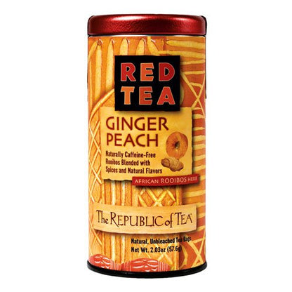 The Republic of Tea Ginger Peach Red Tea, 36 Tea Bags