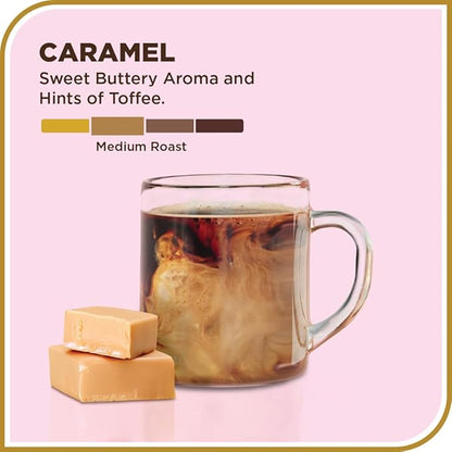 Don Francisco's Premium Caramel Flavored Medium Roast Ground Coffee - 100% Arabica Beans, Perfect for Drip, Pour Over, and French Press - Carefully Sourced, Family-Crafted Since 1870 (12 oz Bag)