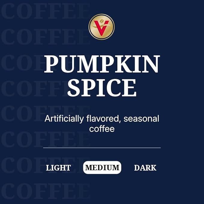 Victor Allen's Coffee Pumpkin Spice Flavored, Medium Roast, 32 Count, Single Serve Coffee Pods for Keurig K-Cup Brewers