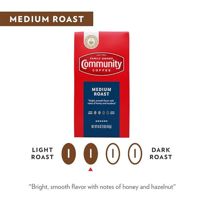 Community Coffee Medium Roast Ground Coffee, Vacuum Packed 23 Ounce Bag (Pack of 1)