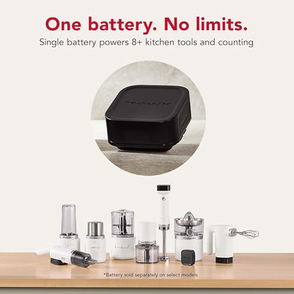 KitchenAid Go Cordless Hand Blender - battery included, KHBRV71, Porcelain White