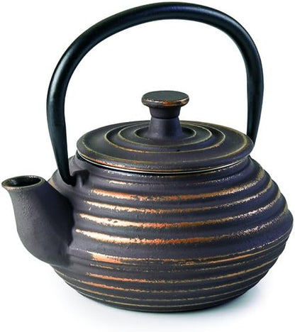 IBILI Cast Iron Tea Pot Kuta 0.30 Litre, One Size, Brown Golden
