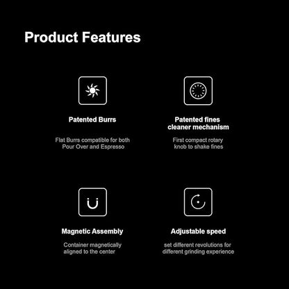 TIMEMORE Sculptor 064S Flat Burr Coffee Bean Grinder, Electric Espresso Grinder with Stepless Coarseness Adjustment, Suitable for Pour over, French Press, Cold Brew - Black