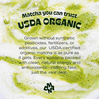 MATCHA DNA Certified Organic Matcha Green Tea Powder (160 oz BAG)