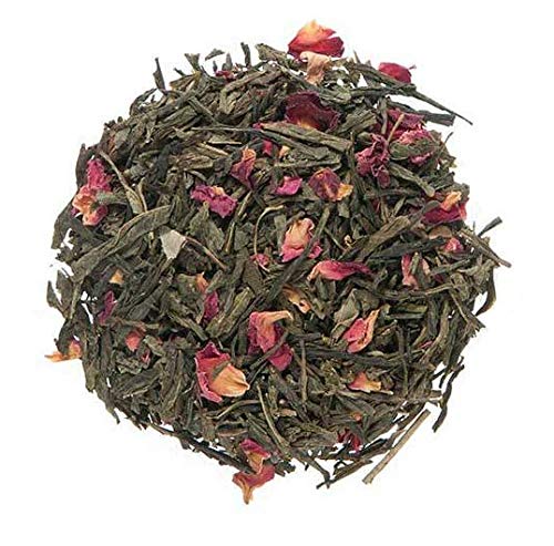 Denise's Fine Tea, USDA Organic, Sencha Kyoto Cherry Rose, Flavored Green Tea, Loose Leaf (100g)