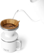 Load image into Gallery viewer, YETI Pour Over Coffee Maker Accessory Ramblers, Designed for Perfect Coffee Extraction Anywhere, Stainless Steel, fits any V60 Filter, White