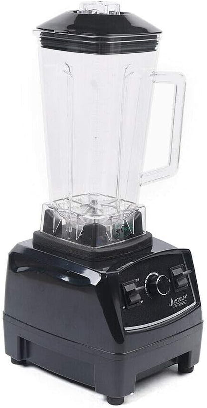 2L 2200W Professional Countertop Blender Heavy Duty Household Grade Blender Mixer with Food Grade ABS Stirring Rod for Milkshakes and Ice Cream (black)