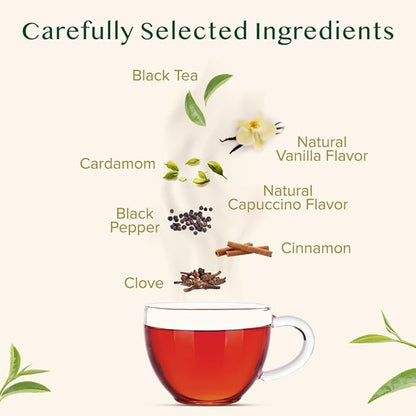 VAHDAM, Vanilla Spiced Chai Tea | 100 Tea Bags | Delicious Blend of Vanilla Masala Chai | Brew Hot, Cold or Iced