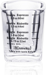 Load image into Gallery viewer, Espresso Shot Glass Liquid Heavy Sturdy Glass Shot Glasses Measuring cup Wine Glass 1 Pack 2oz/60ml By BCnmviku(Sturdy 1Pack)