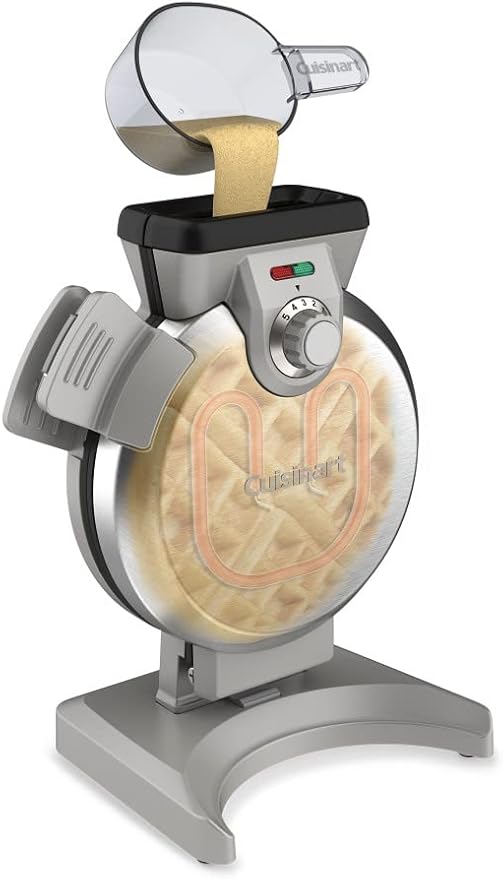 Cuisinart Belgian Waffle Maker, Vertical Iron, Silver, WAF-V100P1