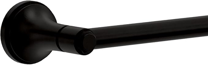 Franklin Brass Woodruff 4-Piece Bathroom Set Matte Black 18" + 6" Towel Rack, Toilet Paper Holder, Hand Towel Holder, Hook | 4-Piece Bath Hardware Accessories Set WDRF64-MB