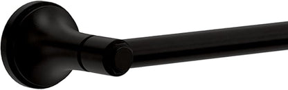 Franklin Brass Woodruff 4-Piece Bathroom Set Matte Black 18" + 6" Towel Rack, Toilet Paper Holder, Hand Towel Holder, Hook | 4-Piece Bath Hardware Accessories Set WDRF64-MB