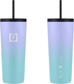 Load image into Gallery viewer, IRON °FLASK Classic Tumbler - Vacuum Insulated Stainless Steel Water Bottle, Double Walled, Drinking Cup, Insulated Travel Mug (Cotton Candy, 24 oz Solid Lid)
