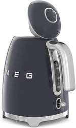 Load image into Gallery viewer, SMEG KLF03 7 Cup Electric Water Kettle, Retro-Style, Soft-Opening Lid, Auto Shut-Off, 360° Swivel Base – Grey