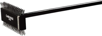 SPARTA 4029000 Stainless Steel Grill Brush, Grill Scraper With Metal Bristles, 30.5 Inches, Black, (Pack of 6)