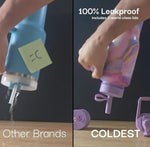 Load image into Gallery viewer, Coldest Tumbler with Handle and Straw - 100% Spill Proof Tumbler with Straw (3 Lids) - Stainless Steel Insulated Leakproof Tumblers for Women &amp; Men - 36 oz (Pink Reflections)