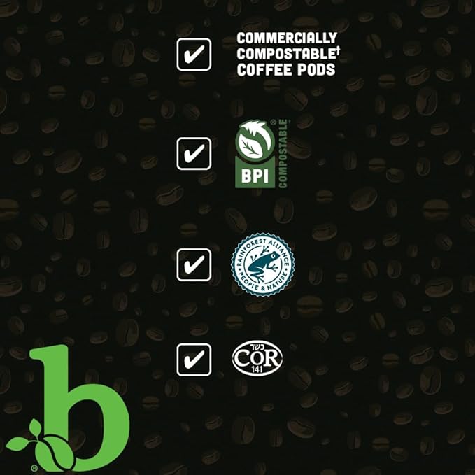 beaniac Sweet n' Saucy Caramel, Flavored Light Roast, Single Serve Compostable K Cup Coffee Pods, Arabica Coffee with Natural Flavors, Keurig Brewer Compatible, 30 Count