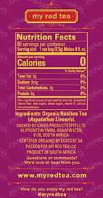 Load image into Gallery viewer, My Red Tea | USDA Organic Rooibos Tea | 80 Tagless Teabags | Single-Origin, Farmer-Friendly, Caffeine-Free | Sustainably Farmed in South Africa | Pure &amp; Natural