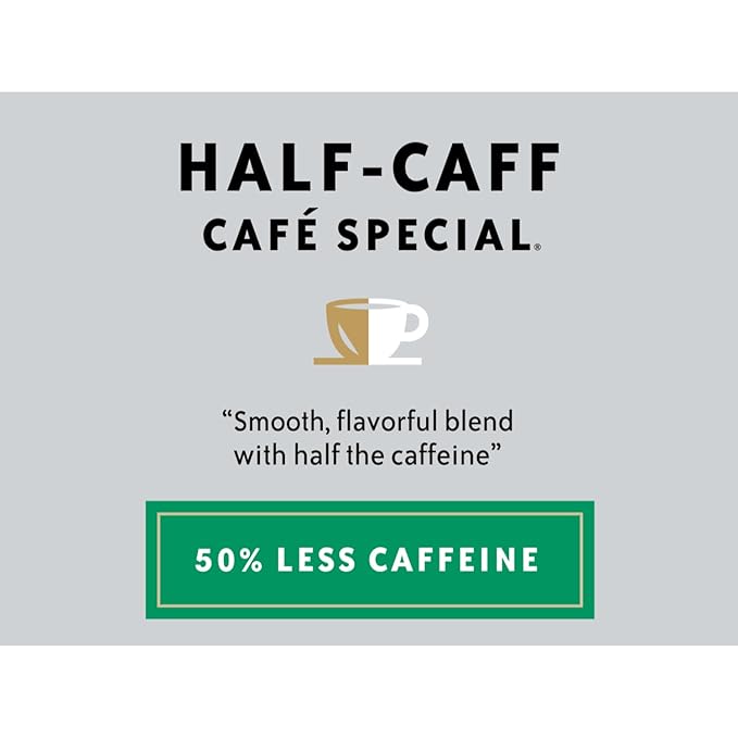 Community Coffee Café Special Half-Caff 32 Ounces, Medium Dark Roast Ground Coffee, 32 Ounce Bag (Pack of 2)