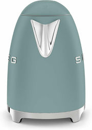 SMEG KLF03 7 Cup Electric Water Kettle, Retro-Style, Soft-Opening Lid, Auto Shut-Off, 360° Swivel Base – Jade