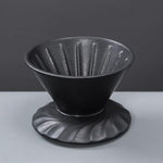 Load image into Gallery viewer, Handmade Black Pour Over Coffee Maker Set, Ceramic Coffee Dripper Brewer Heat Resistant Coffee Pot Decanter ACM02B