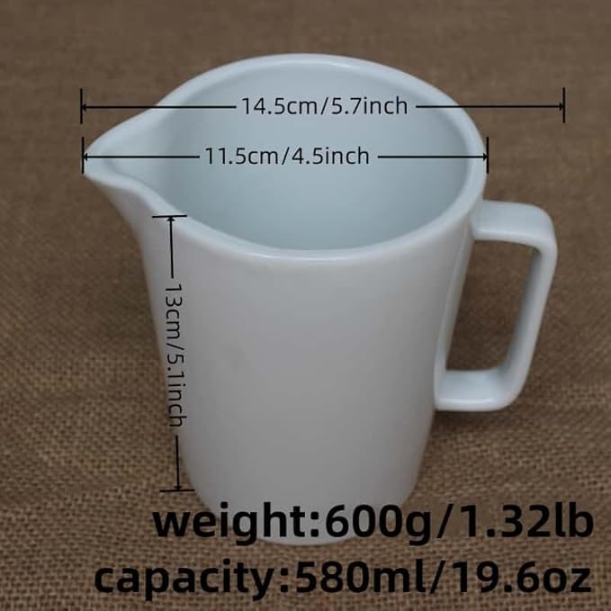 Milk Frother Cup,Ceramics milk frother pitcher,Ceramics Milk Frothing Jug,Milk steaming pitcher,Milk steamer cup,Milk pitcher for espresso machine