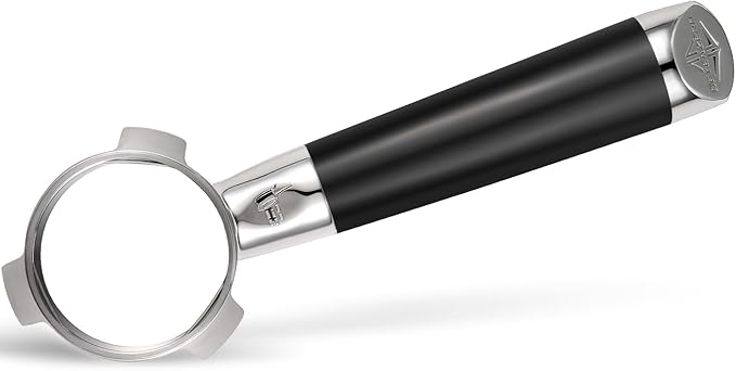 𝟓𝟒𝐦𝐦 𝐁𝐨𝐭𝐭𝐨𝐦𝐥𝐞𝐬𝐬 𝐏𝐨𝐫𝐭𝐚𝐟𝐢𝐥𝐭𝐞𝐫 - Includes Precision Filter Basket - Fits Breville Barista Express and 54mm Breville Machines， Black