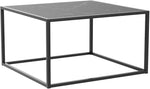 Load image into Gallery viewer, SAYGOER Black Coffee Table Small Square Coffee Table Simple Modern Center Table for Living Room Home Office 27.6 * 27.6 * 15.7Inch Easy Assembly, Black Faux Marble