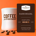 Load image into Gallery viewer, Fresh Roasted Coffee, Dark Brazil, 2 lb (32 oz), Med-Dark Roast, Kosher, Ground