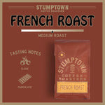 Load image into Gallery viewer, Stumptown Coffee Roasters, Dark Roast Organic Whole Bean Coffee - French Roast with Flavor Notes of Clove and Bittersweet Chocolate, 24 Ounces (2 Bags of 12 Ounces)