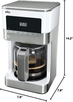 Load image into Gallery viewer, Braun KF6050WH BrewSense Drip Coffee Maker, White