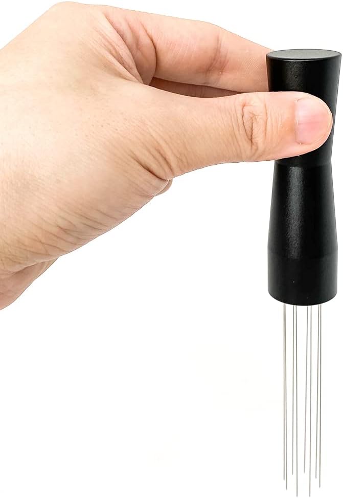 Espresso Coffee Stirrer, Needle Coffee Tamper Distributor Hand Stirrer Tool for Coffee Powder Stirring Distribution Barista WDT Tool Stainless Steel Mini Whisk Espresso Tools