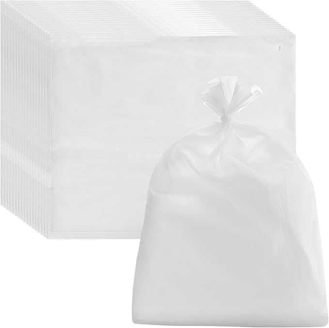 PINGEUI 100 PCS 20 x 24 Inch Cold Brew Coffee Filters, White Coffee Filter Bag with Drawstring, Commercial Cold Brew Filters for Coffee, Tea