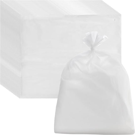 PINGEUI 100 PCS 20 x 24 Inch Cold Brew Coffee Filters, White Coffee Filter Bag with Drawstring, Commercial Cold Brew Filters for Coffee, Tea