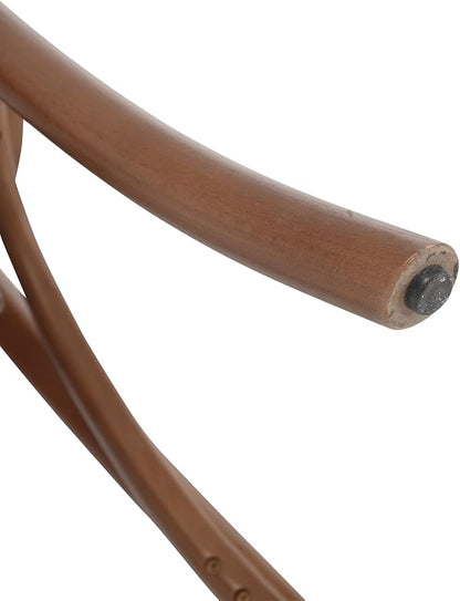 Kmax Vintage Dining Chairs Set of 4, Thonet Soild Wood Rattan Dining Room Chairs Armless French Country Kitchen Chairs for Wedding Hotel Dessert Shop Cafe, Walnut