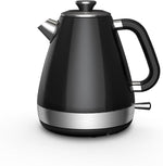 Load image into Gallery viewer, 1.7L Retro Electric Kettle, 1200w Fast Boiling, Stainless Steel Hot Water Kettle Electric, Auto Shut-Off, Cordless, Boil-Dry Protection, Black