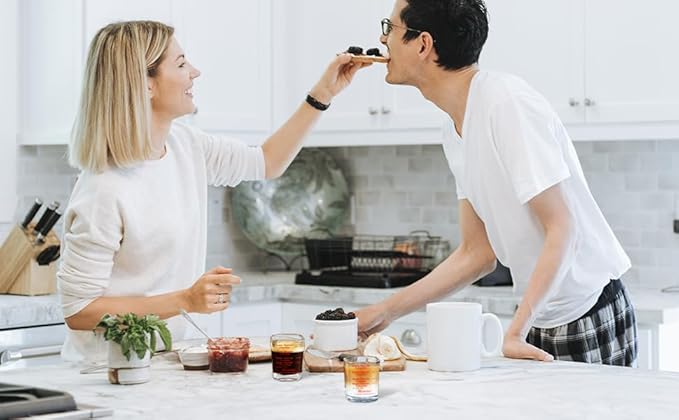 BCnmviku Espresso Shot Glasses Measuring Cup Liquid Heavy Glass for Baristas 2oz for Single Shot of Ristrettos (2 pack)