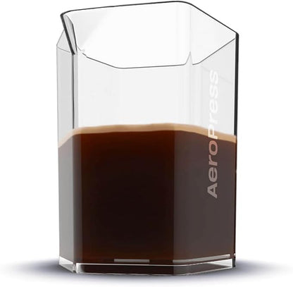 AeroPress Clear Coffee Maker and Carafe Bundle, French Press Coffee Maker, Premium Coffee Press for Smooth Coffee Without Grit or Bitterness, Small Portable, Ideal for Camping & Travel