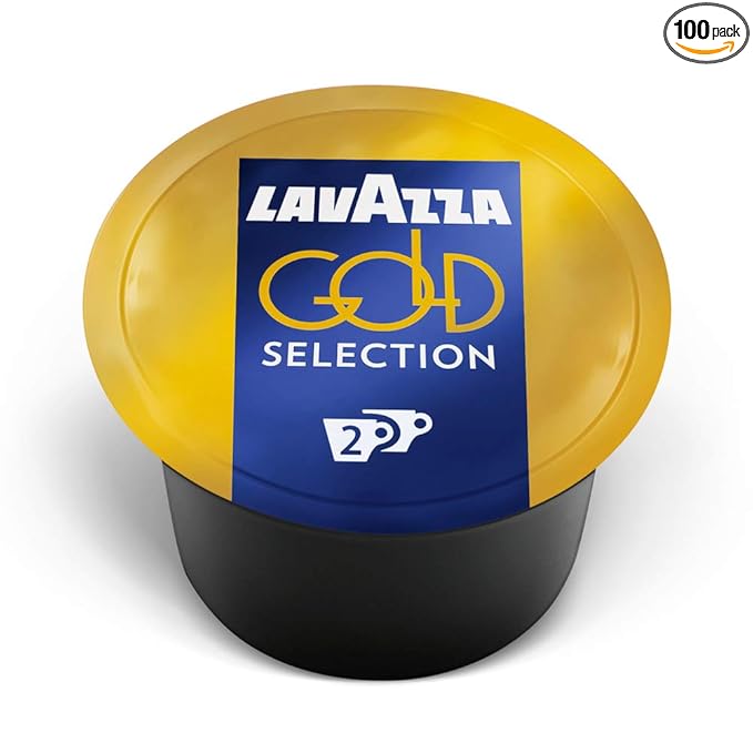 Lavazza Blue Gold Selection Double Shot Espresso Capsules, Arabica and Robusta Blend, Compatible with Lavazza Classy Machines (100 Capsules)